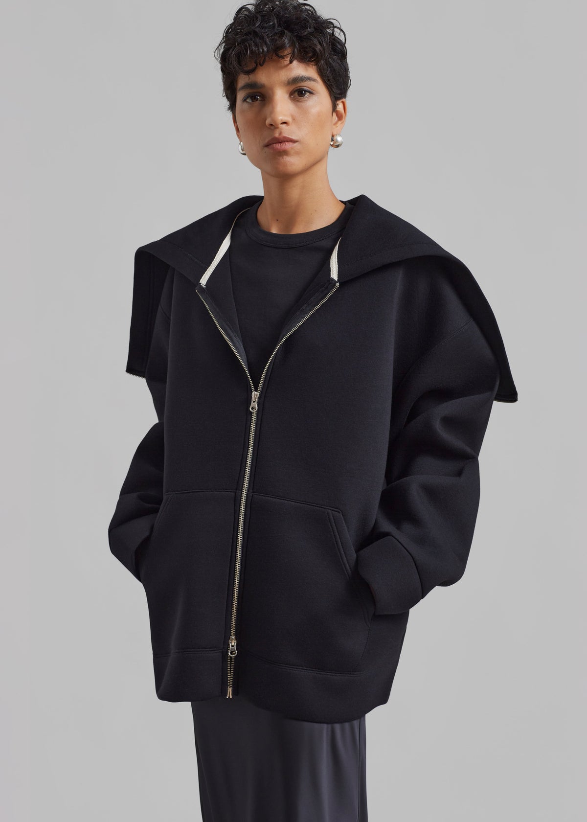 Denton Oversized Hoodie - Black - 6