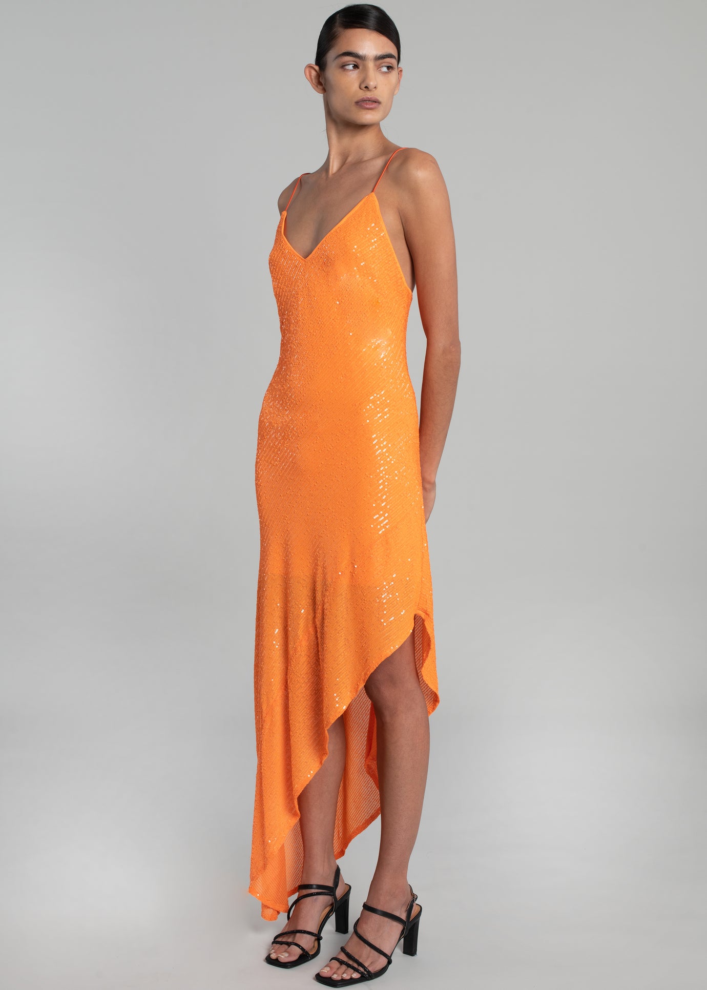ROTATE Kanelios Dress - Orange Pop