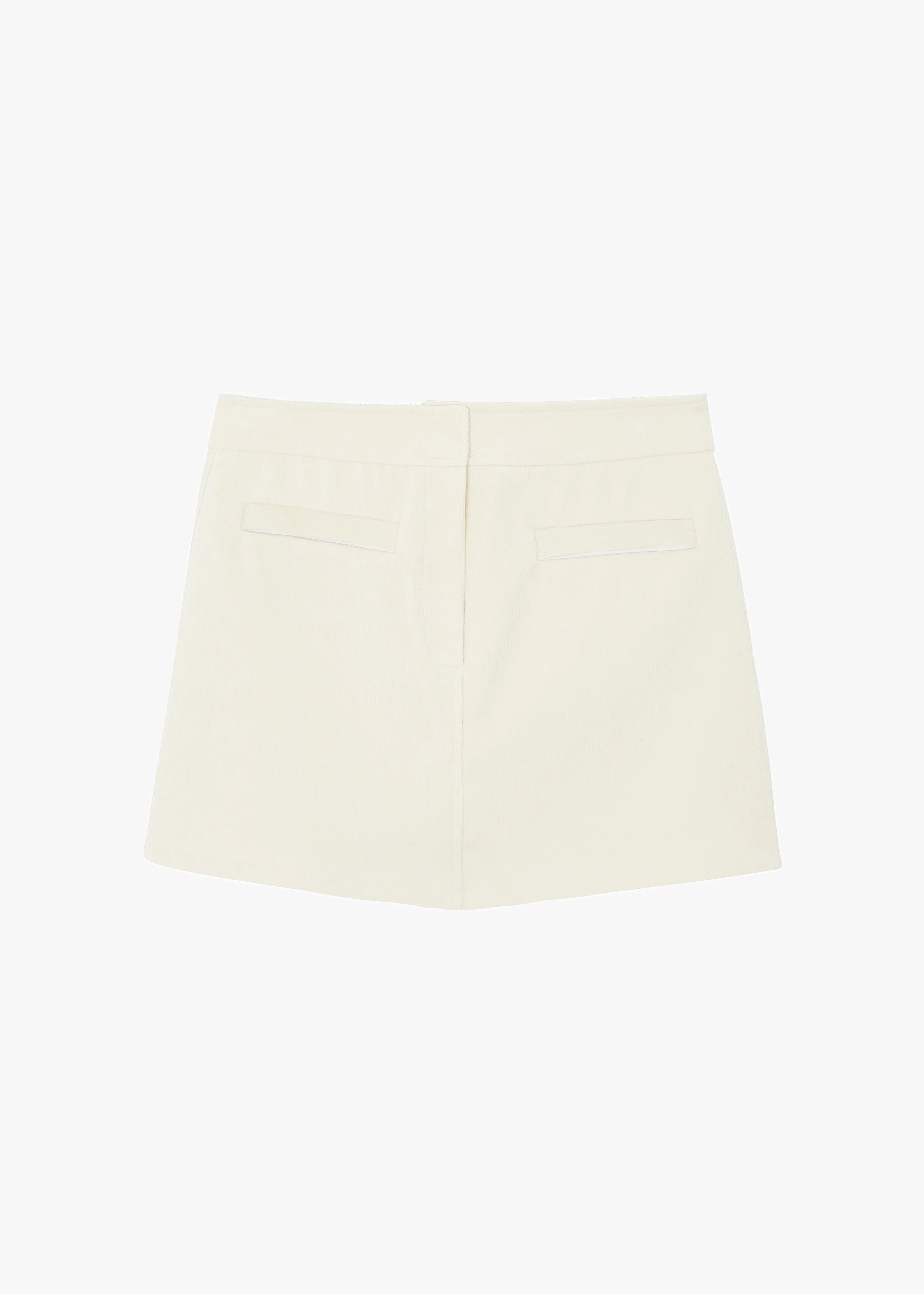Dany Corduroy Mini Skirt - Cream - 6