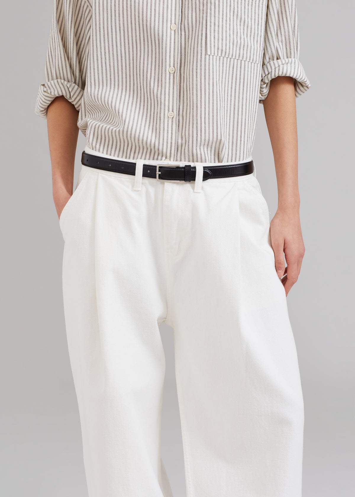 Drew Denim Pants - White - 3