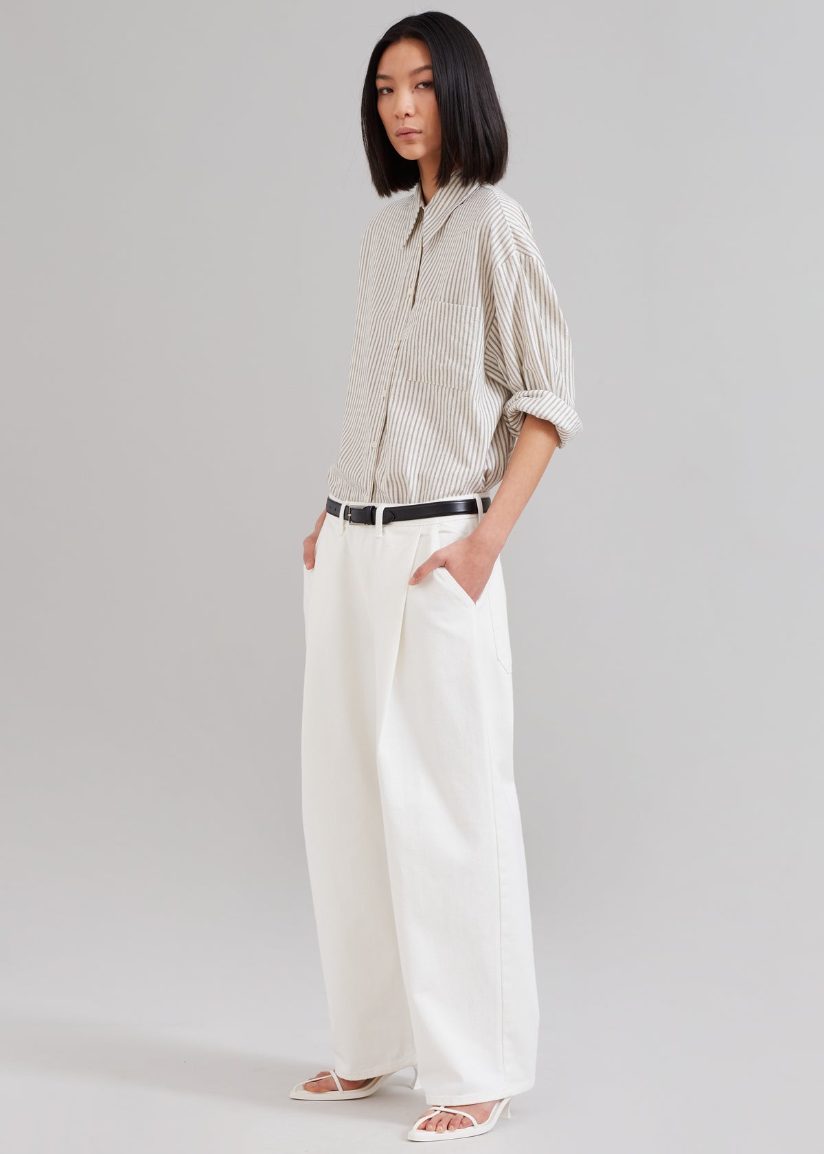 Drew Denim Pants - White - 4