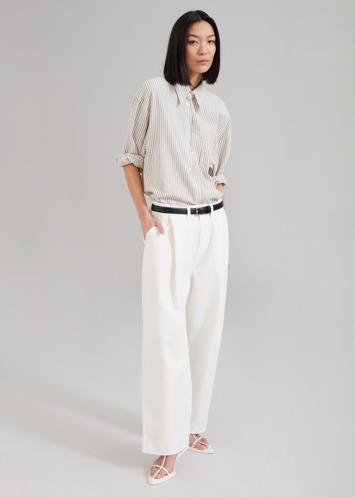 Drew Denim Pants - White - 1