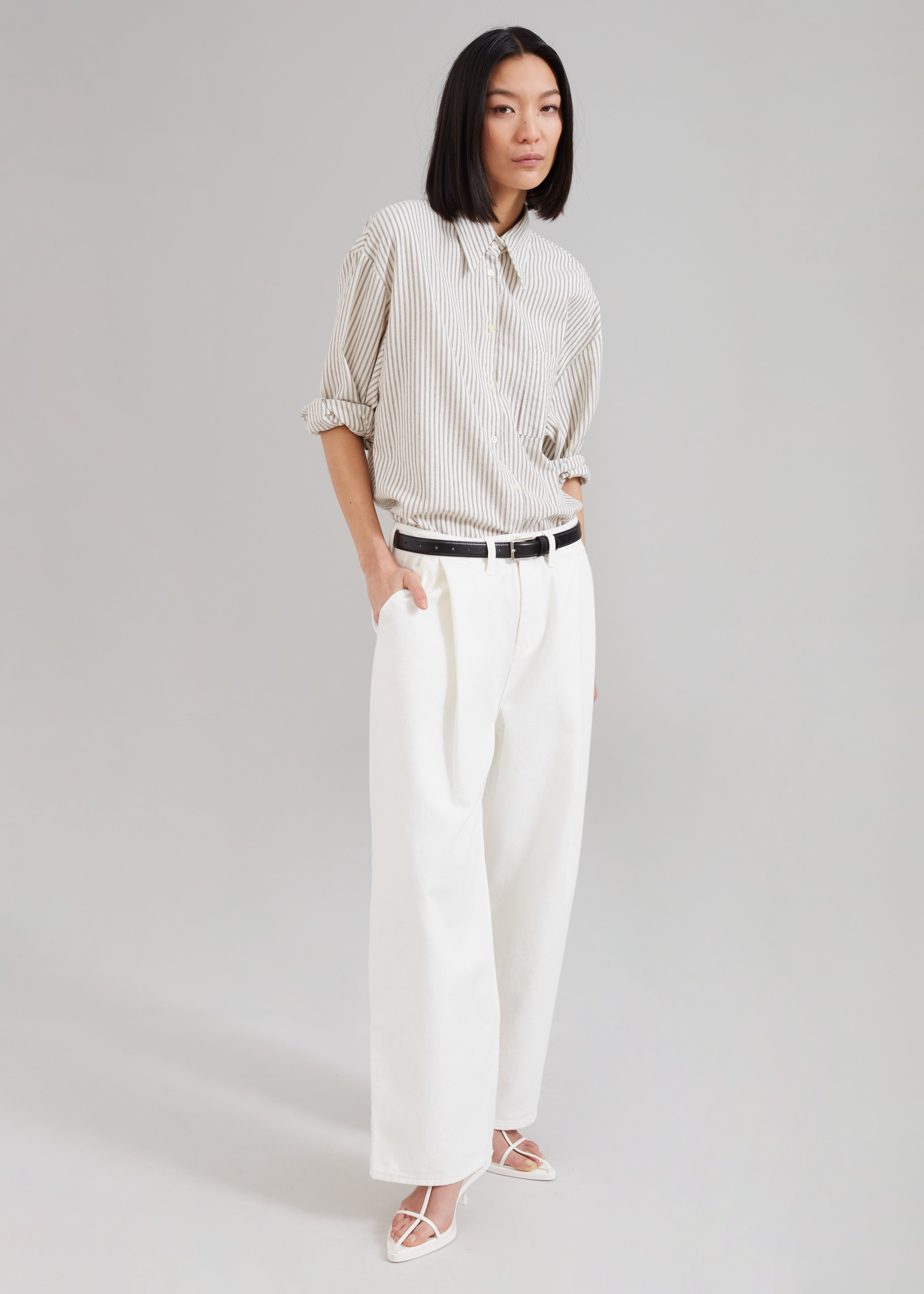 Drew Denim Pants - White - 1