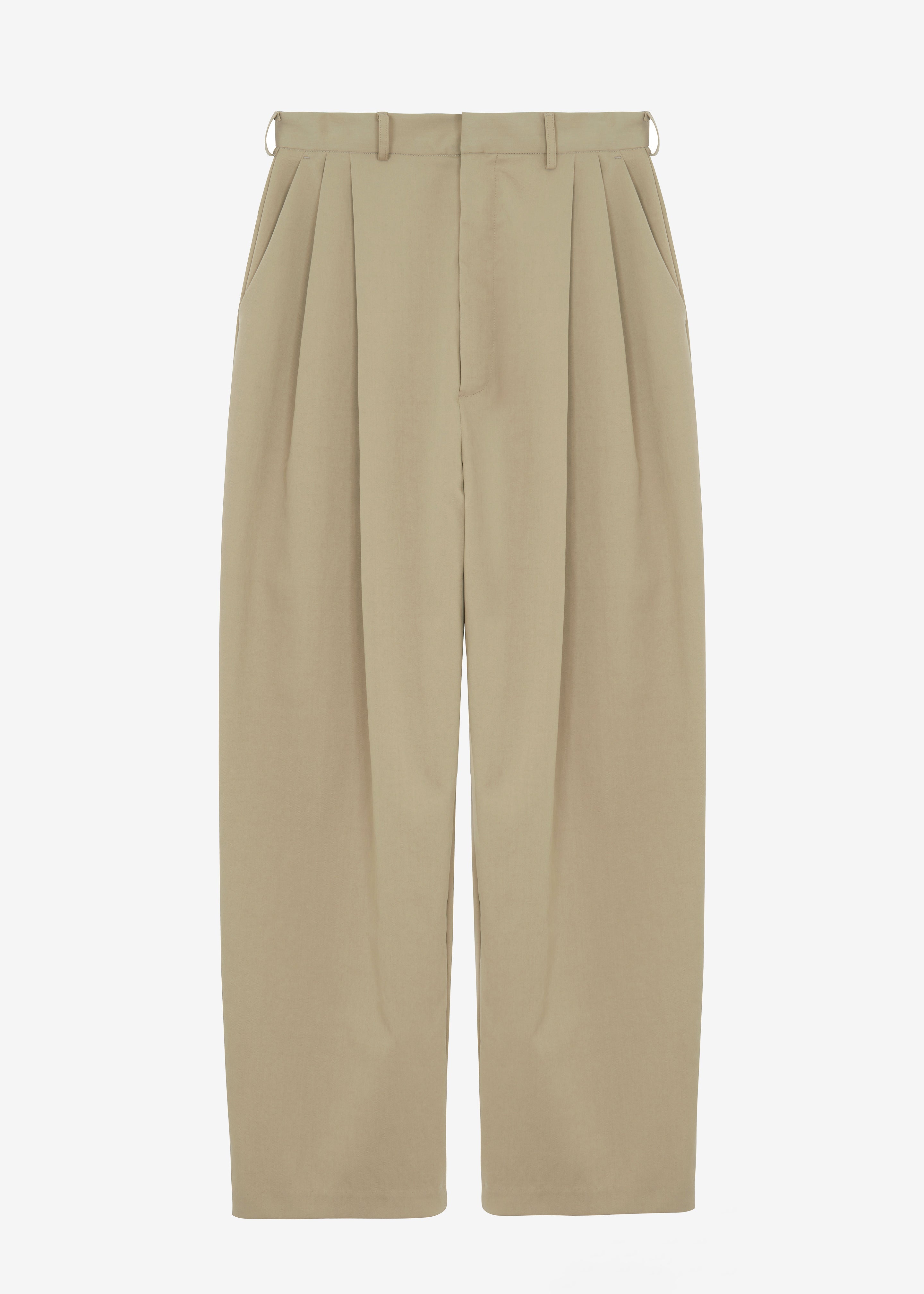 Effie Pleated Pants - Khaki - 7