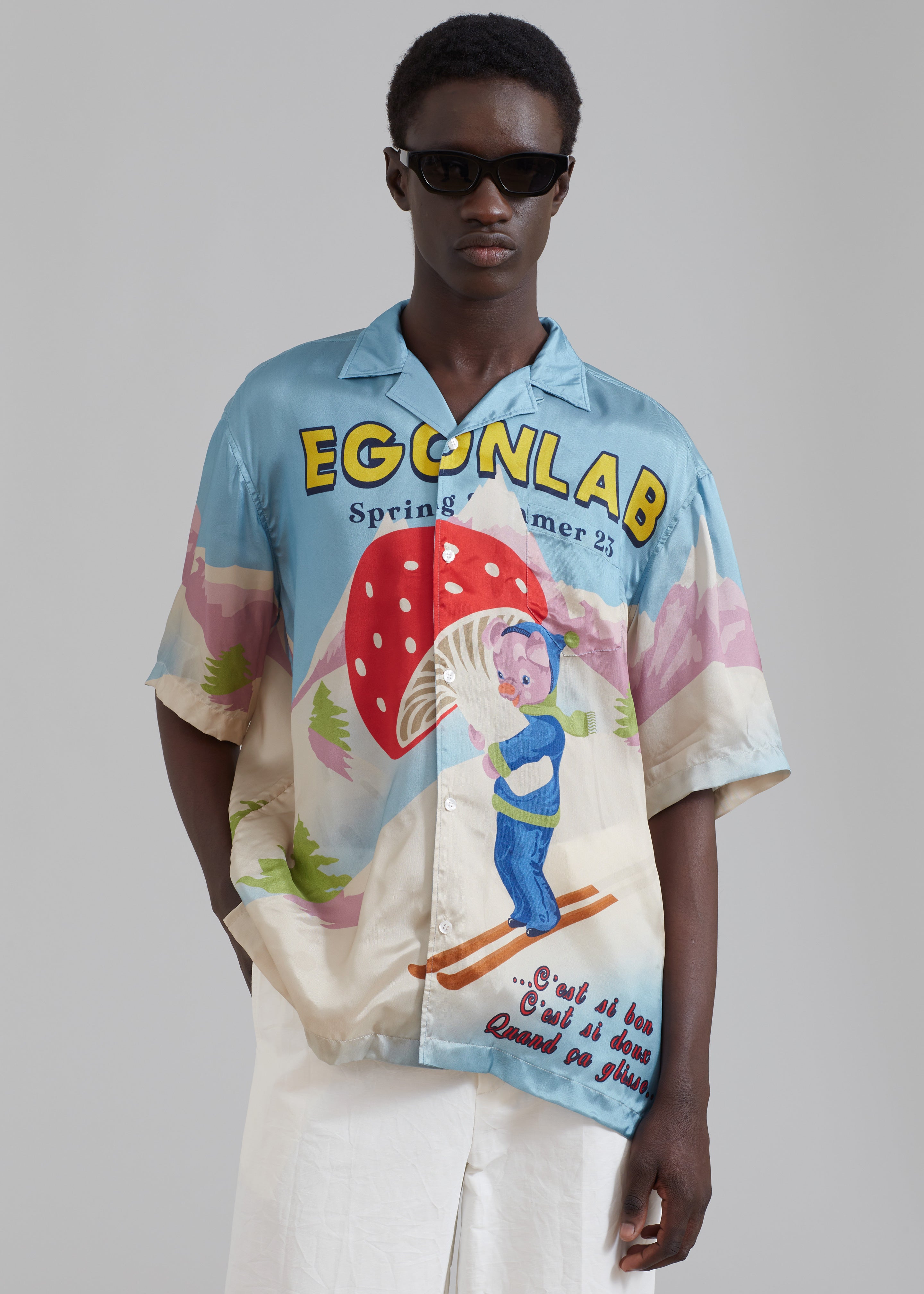 EGONLab Wonderland Summer Shirt - Piggy À La Montagne Print - 1