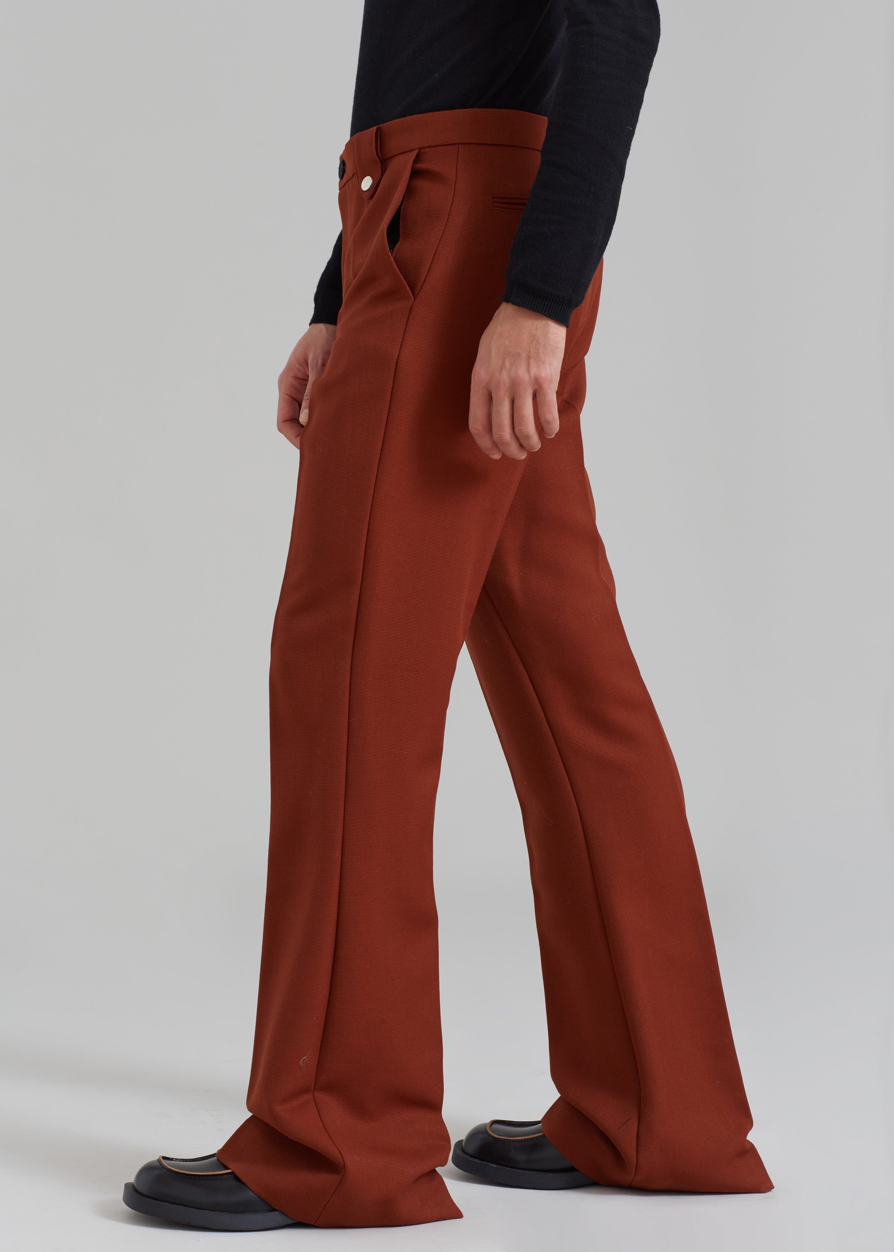 EGONLab Sami Tailored Trousers - Rust Wool - 7