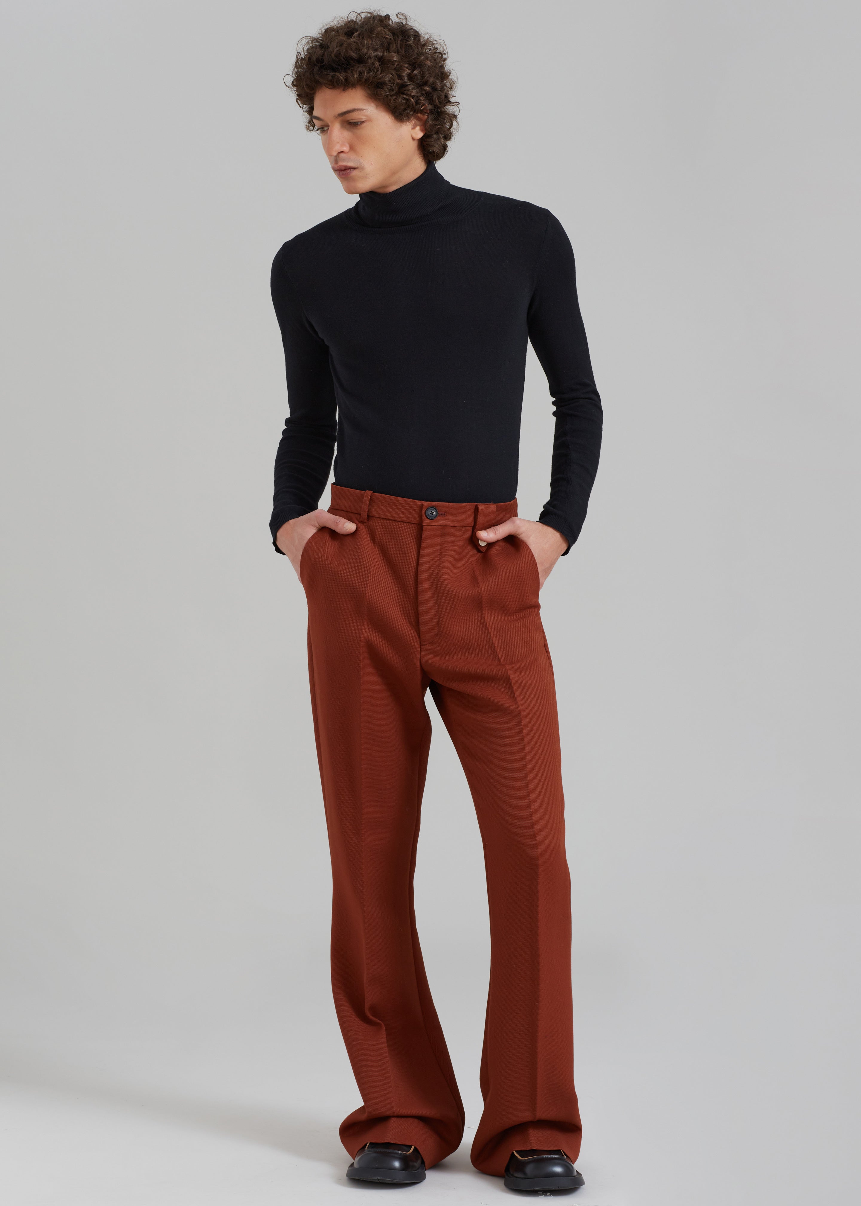 EGONLab Sami Tailored Trousers - Rust Wool - 6 - EGONLab Sami Tailored Trousers - Rust Wool [gender-male]