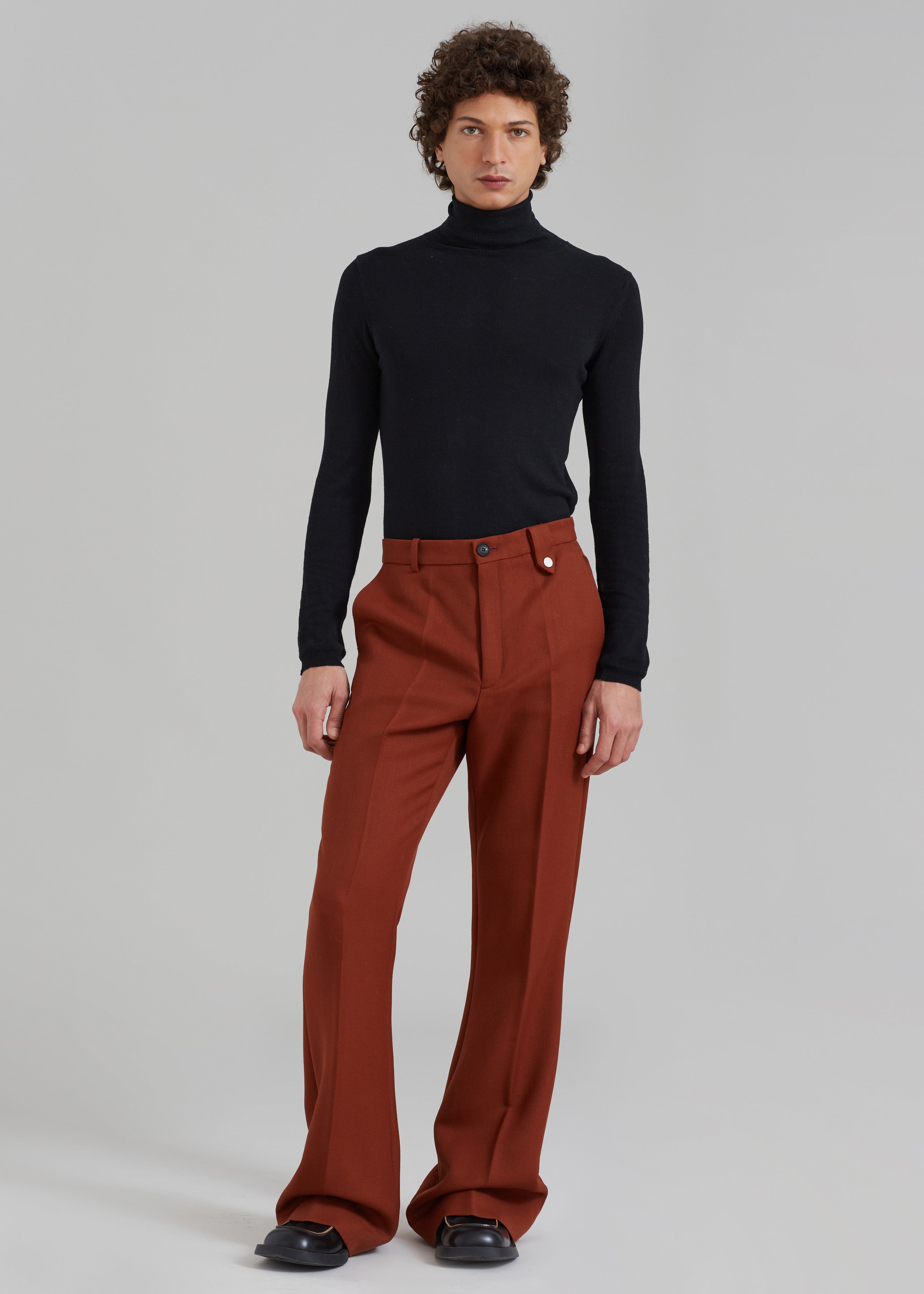 EGONLab Sami Tailored Trousers - Rust Wool