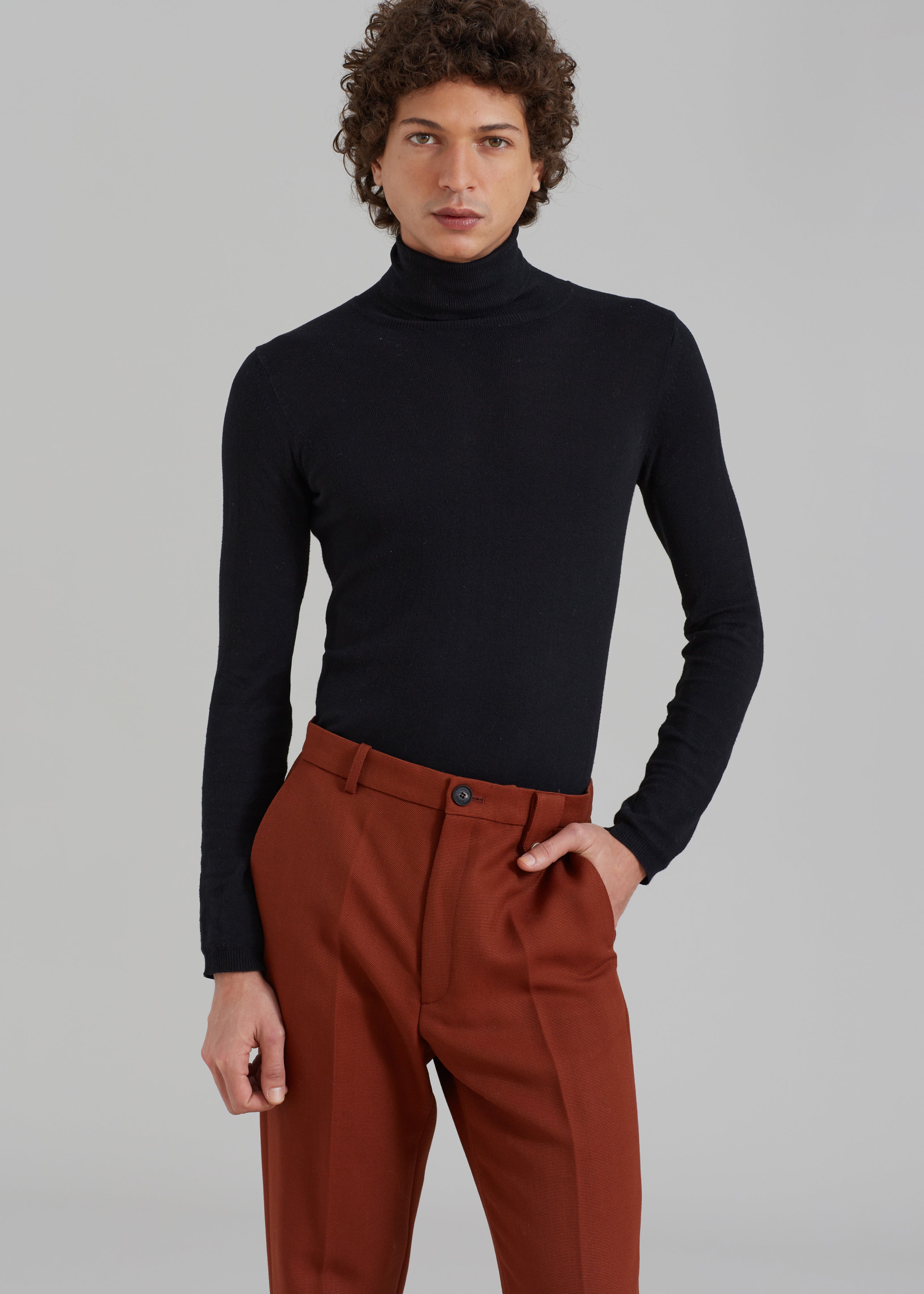 EGONLab Sami Tailored Trousers - Rust Wool