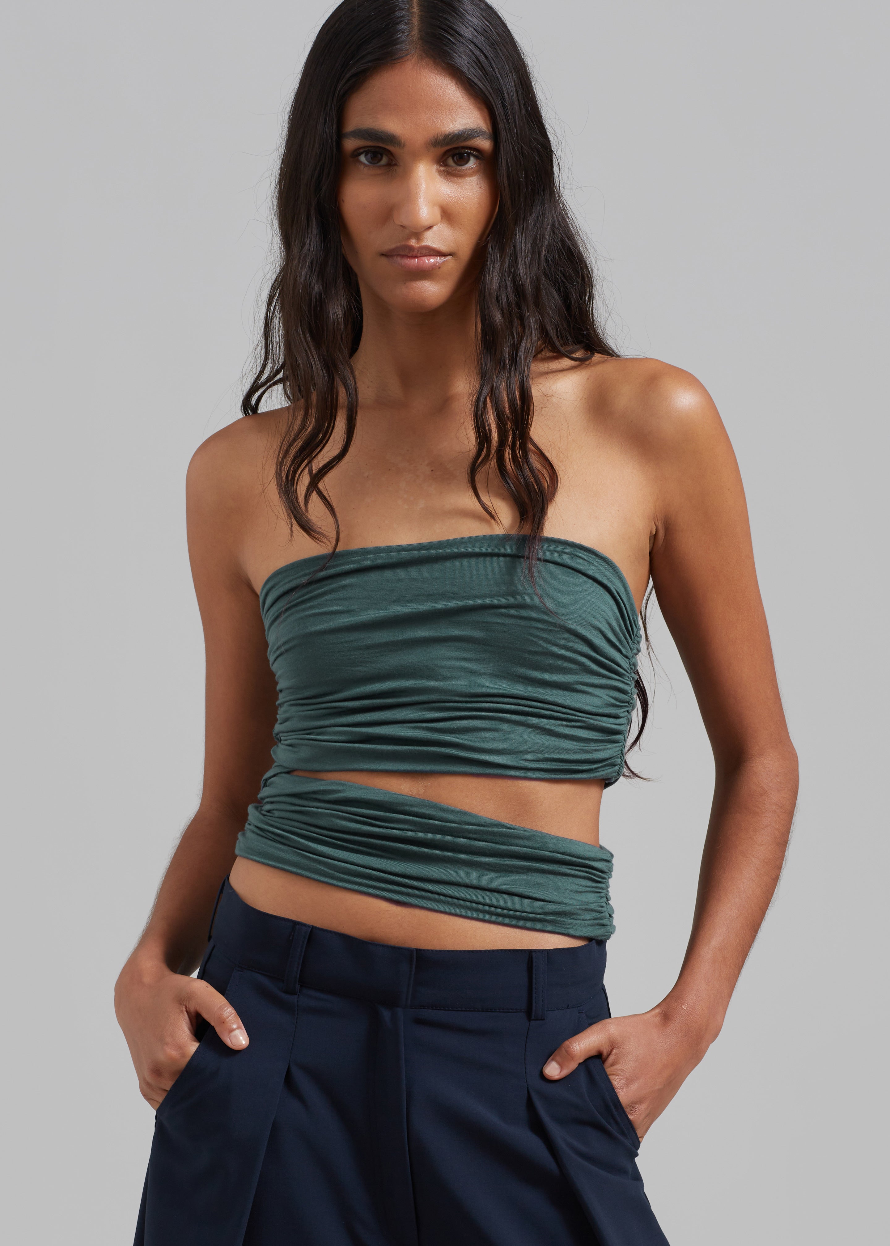 Elena Tube Top - Deep Teal – Frankie Shop Europe