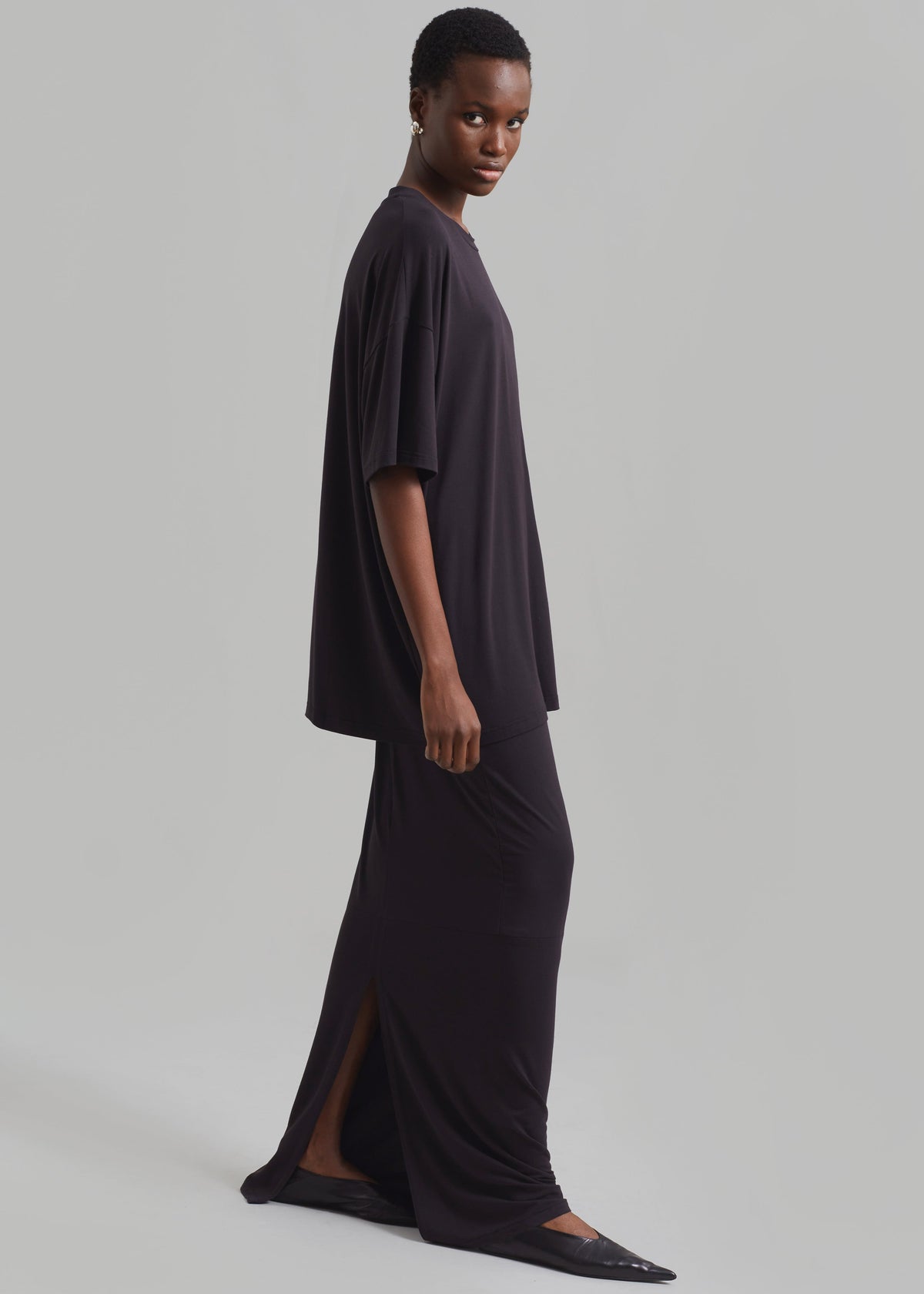 Ella Boxy Tee - Dark Plum - 6
