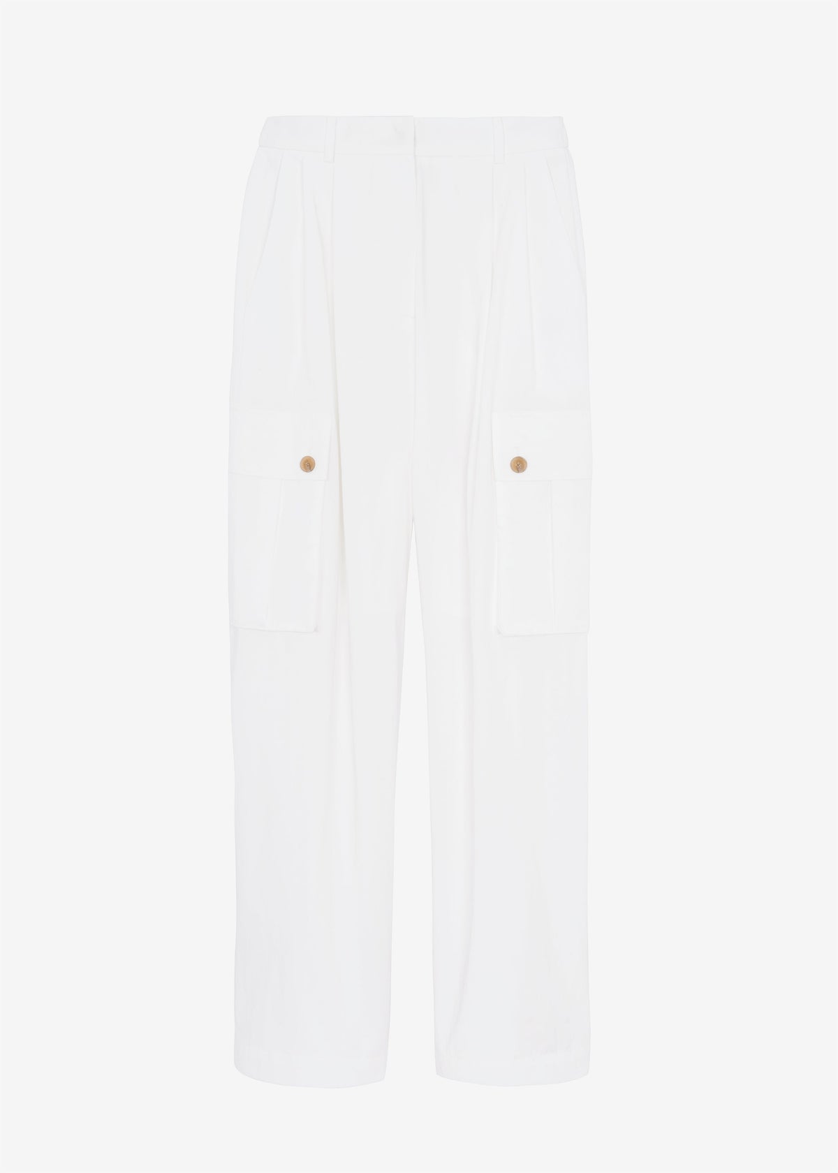 Emily Cargo Pants - White - 13