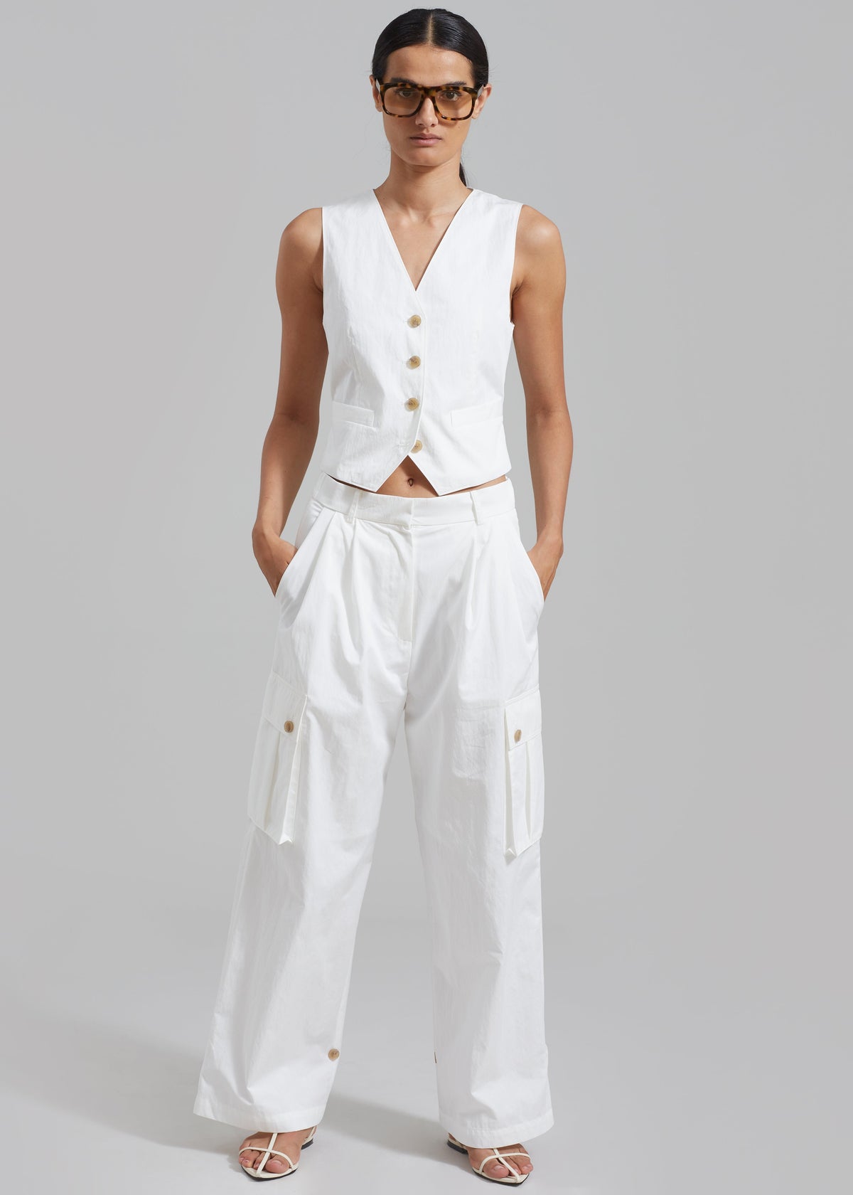 Emily Vest - White - 5