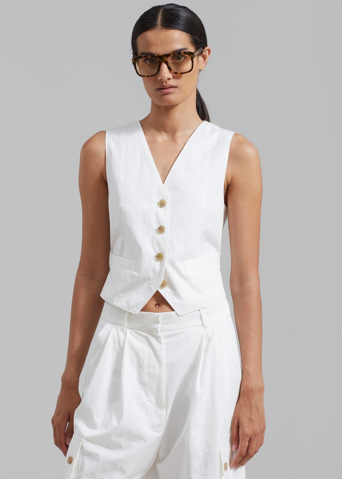 Emily Vest - White - 2