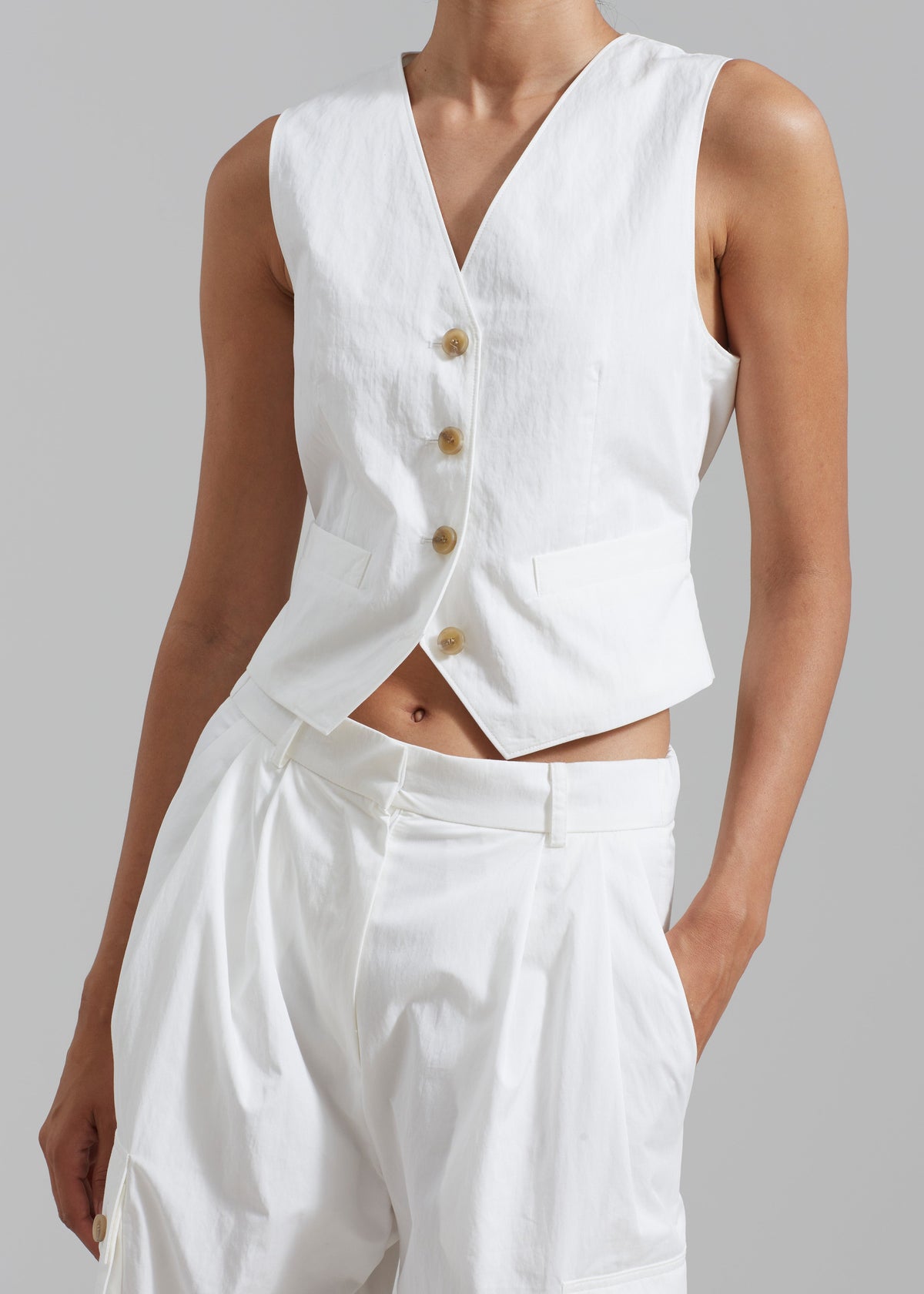 Emily Vest - White - 1