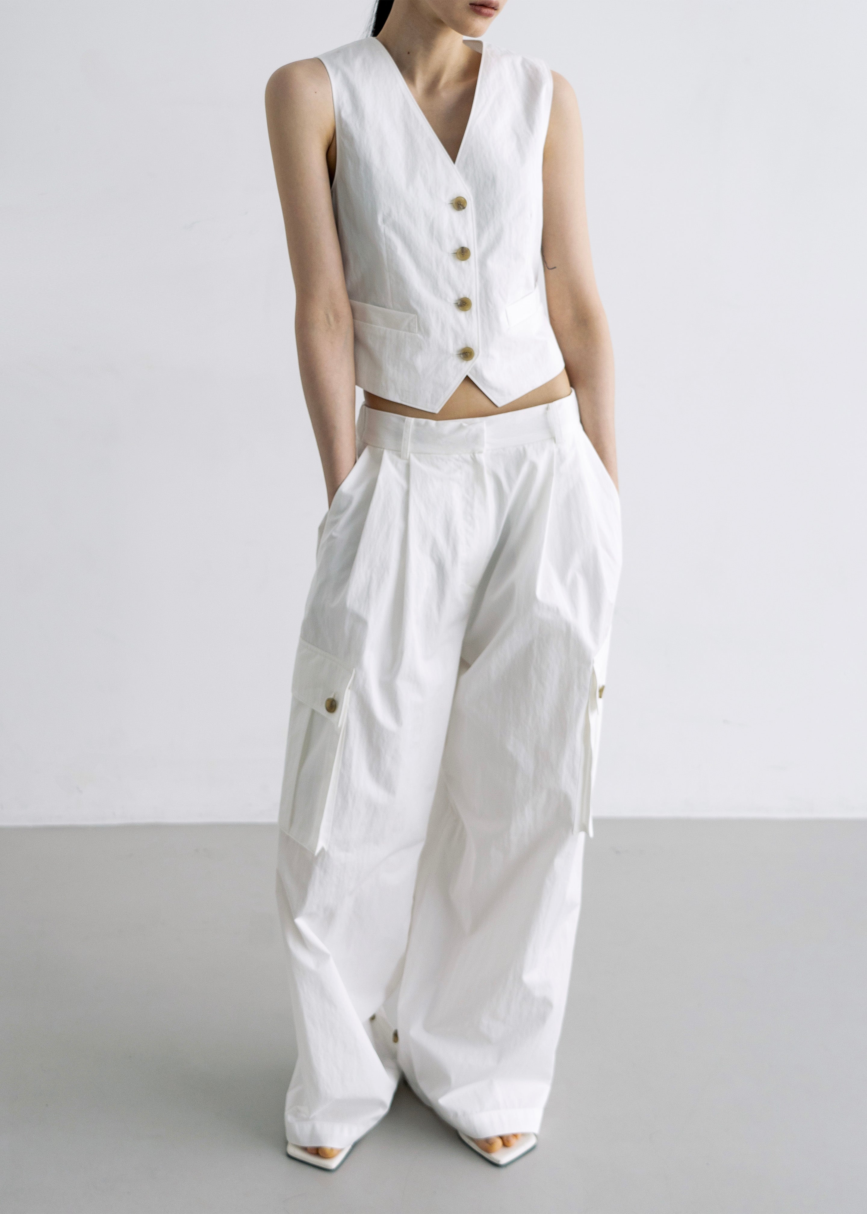 Emily Vest - White - 8