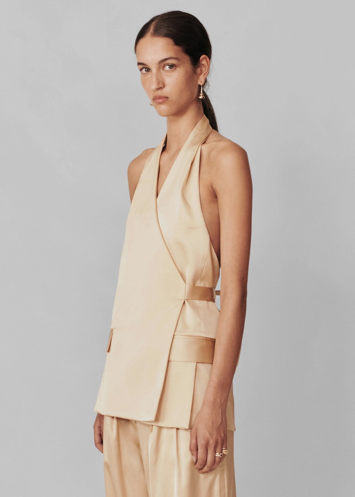 Esse Studios Lumiere Envelope Vest - Golden Citrine - 2