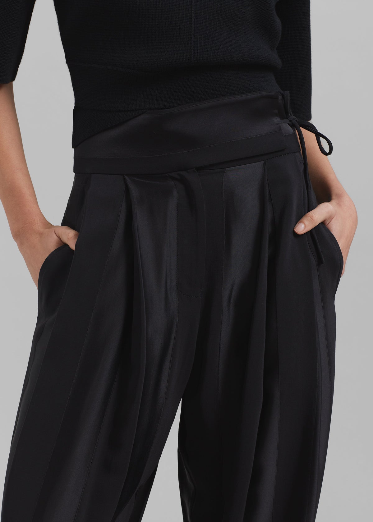 Esse Studios Modus Band Trousers - Black - 3