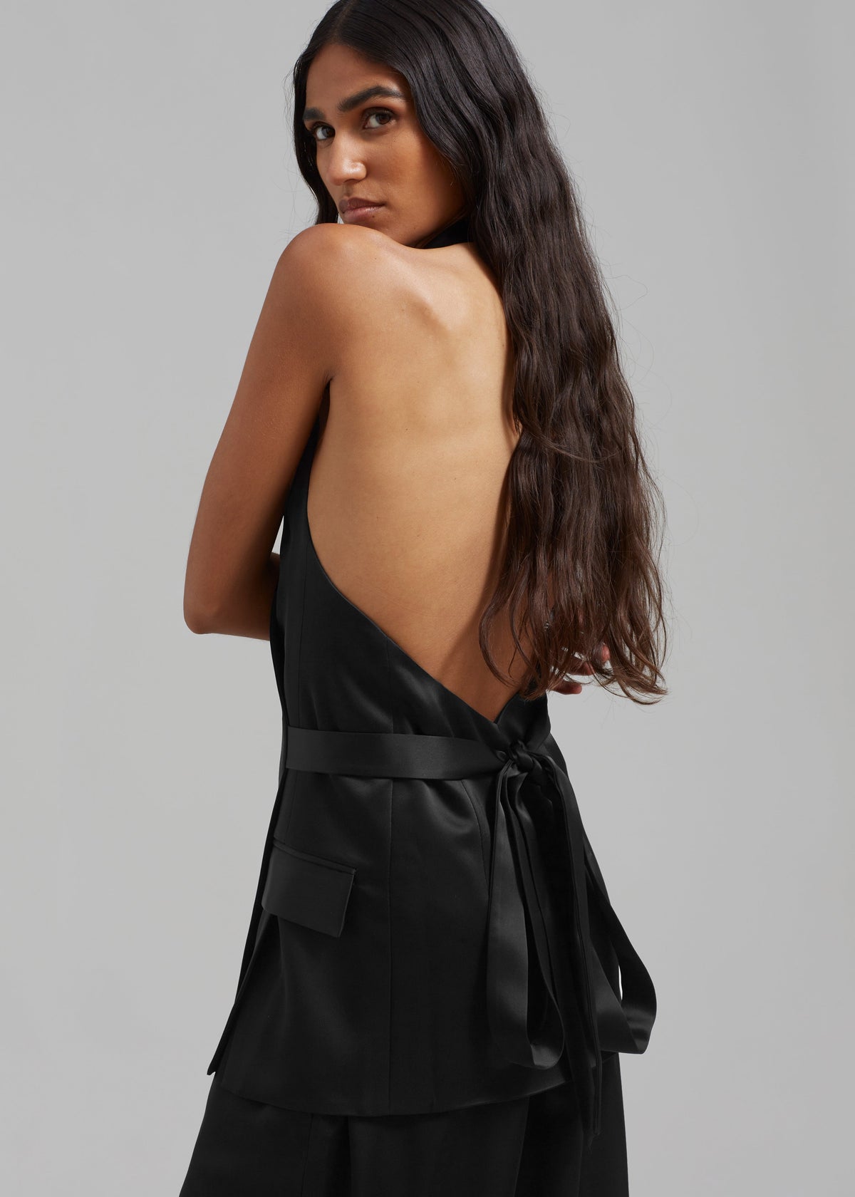 Esse Studios Mono Envelope Vest - Black - 6