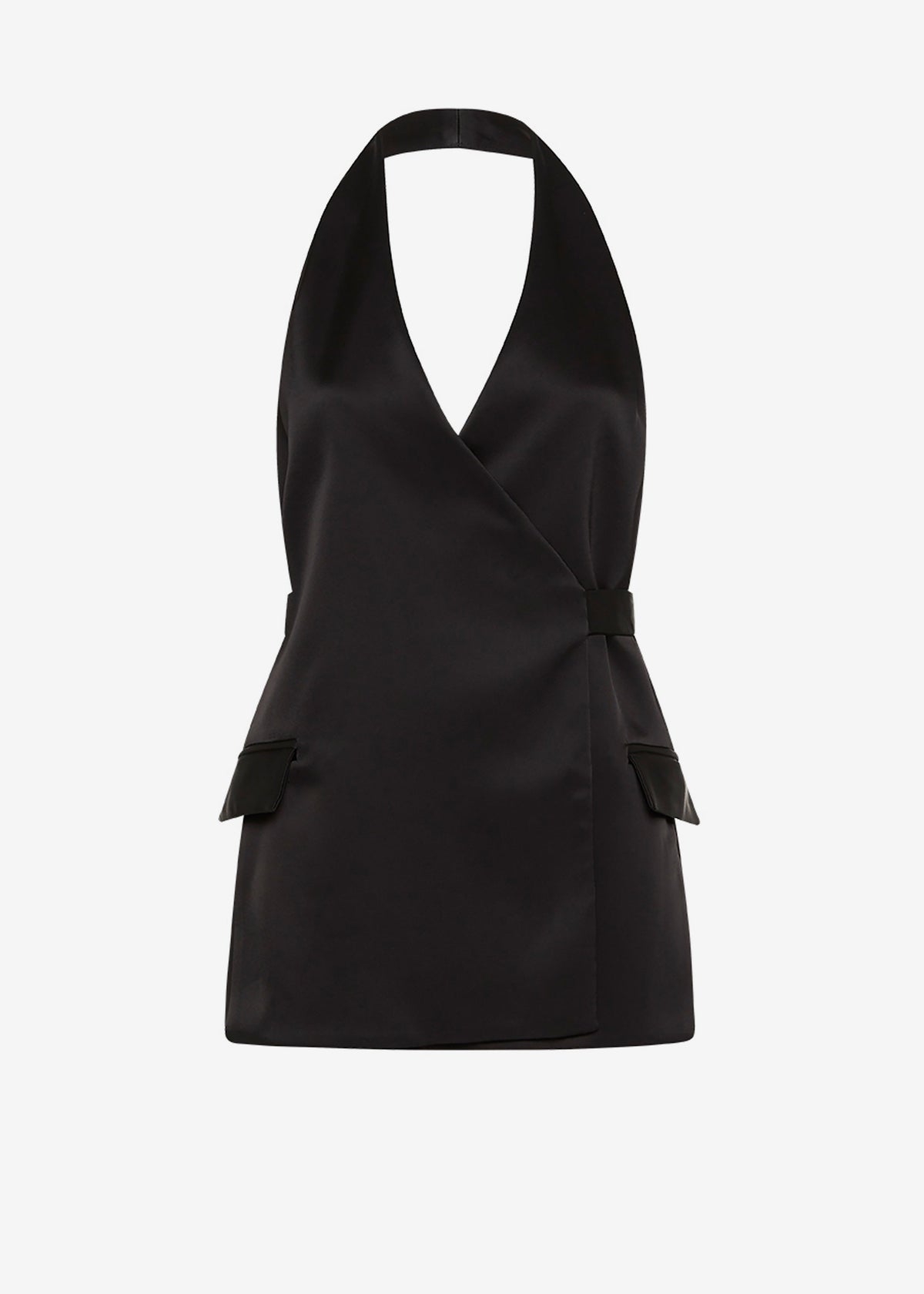 Esse Studios Mono Envelope Vest - Black - 7