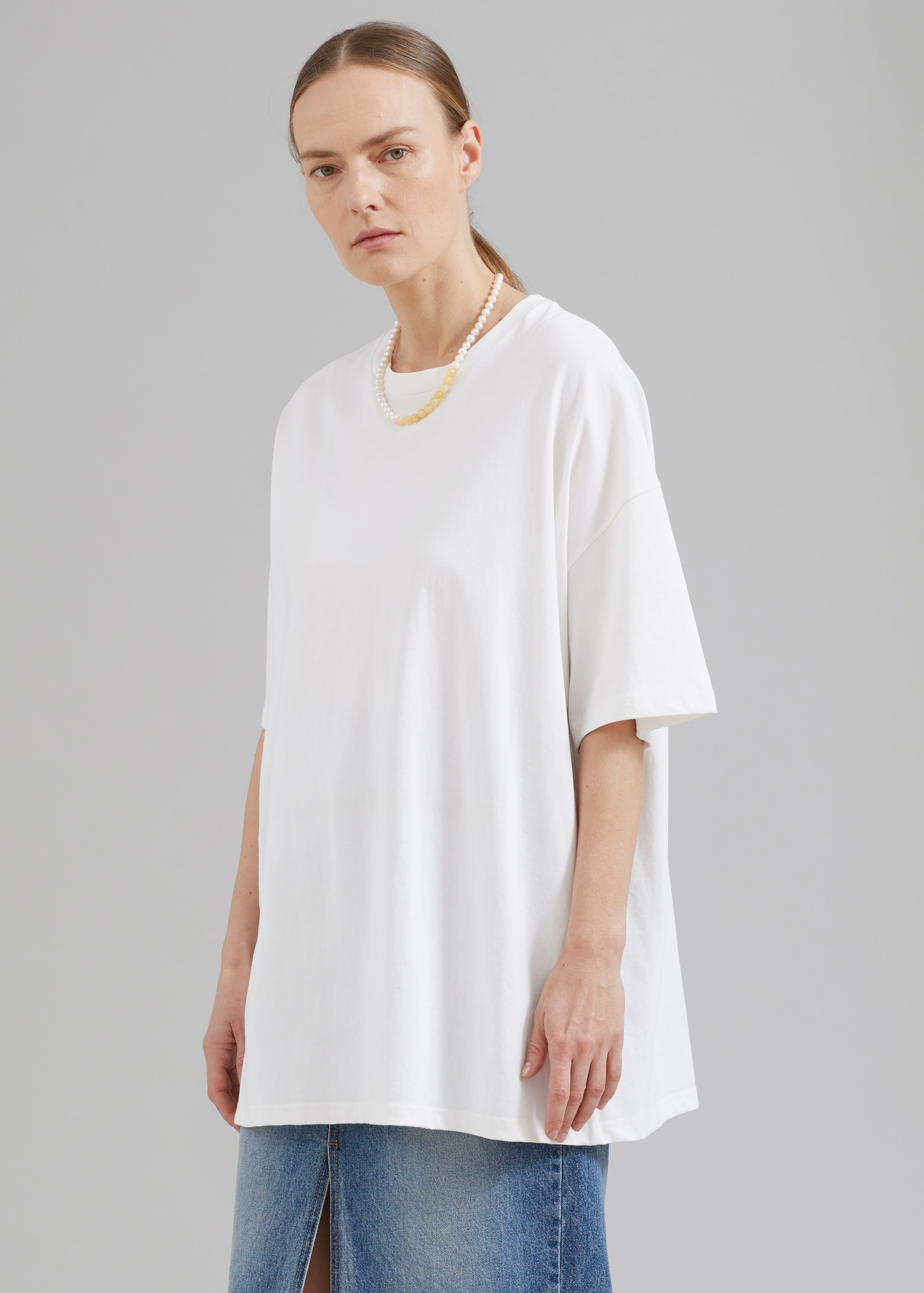 Faro Boxy Tee - White - 3