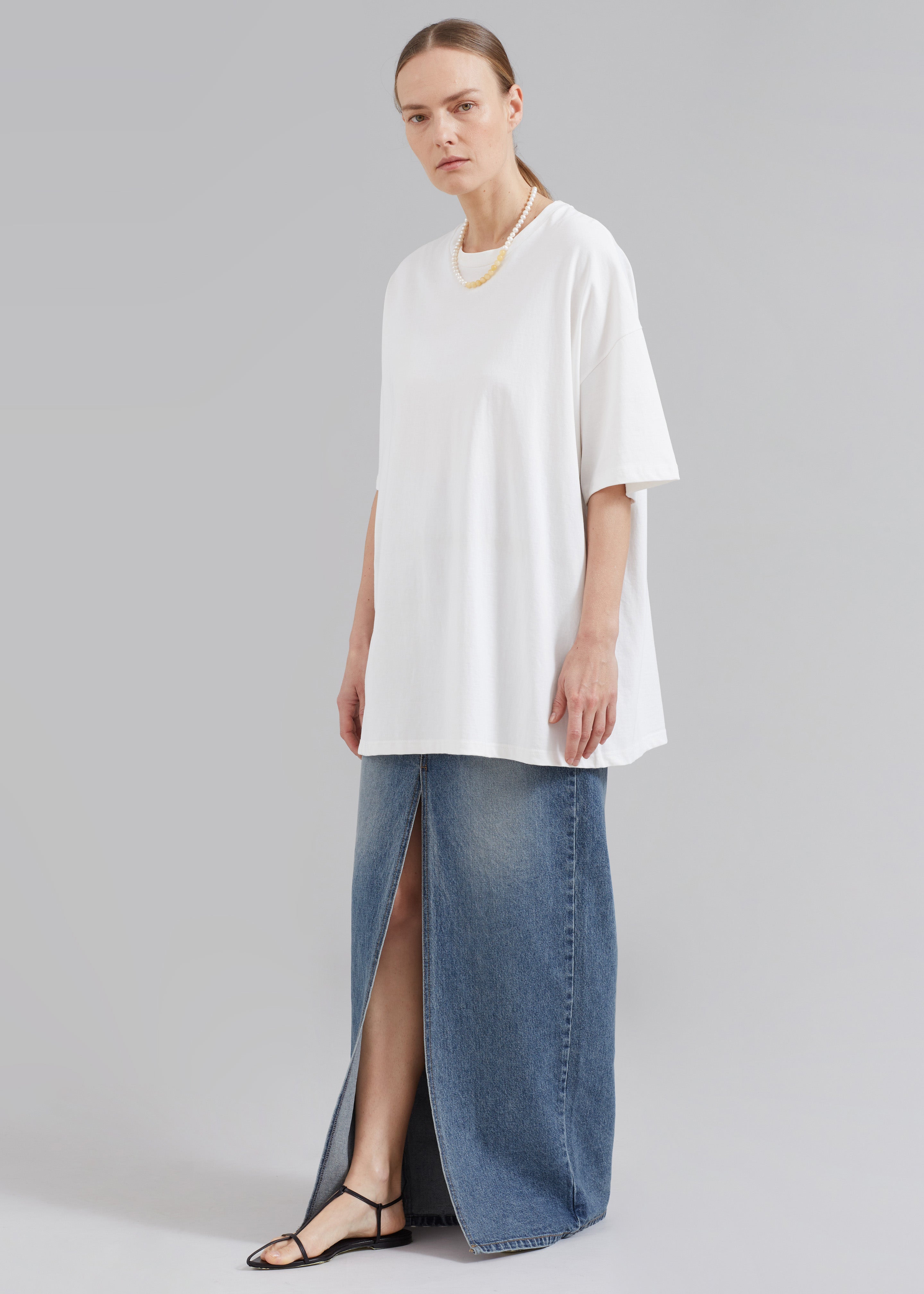 Faro Boxy Tee - White - 4