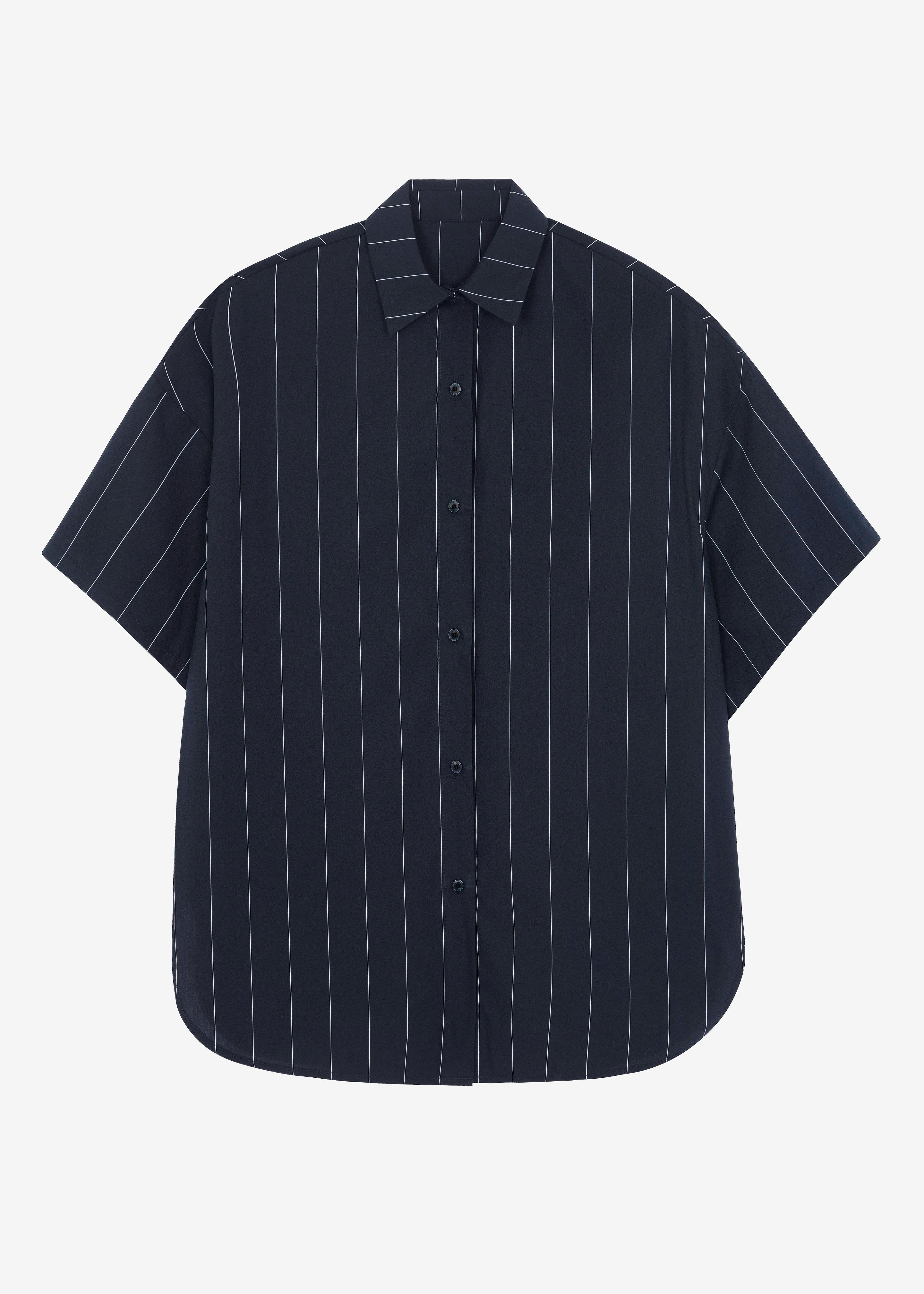 Finn Button Up Shirt - White Stripe - 10