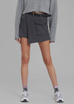 Judy Pocket Skort - Grey Melange
