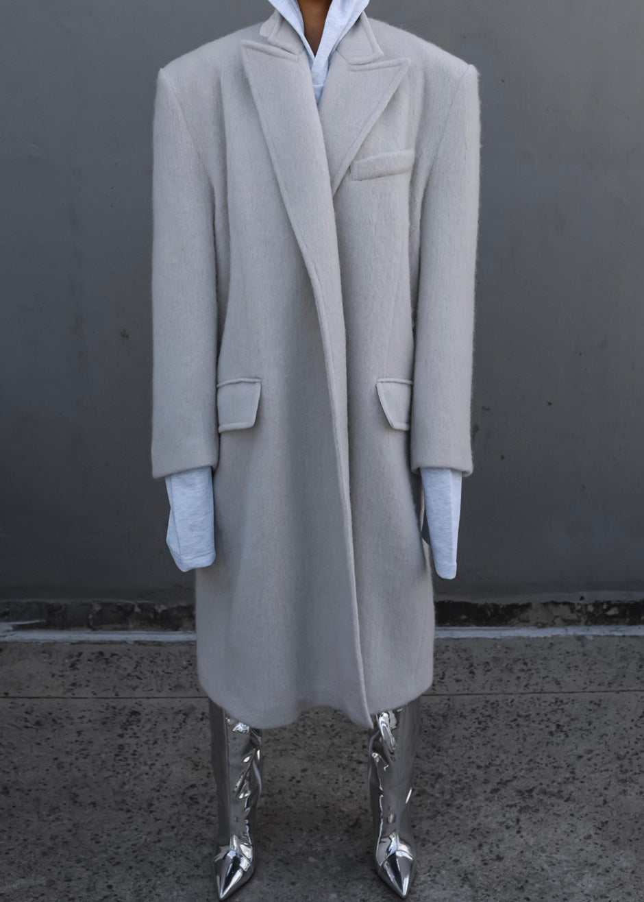 John Oversized Coat - Birch - 2