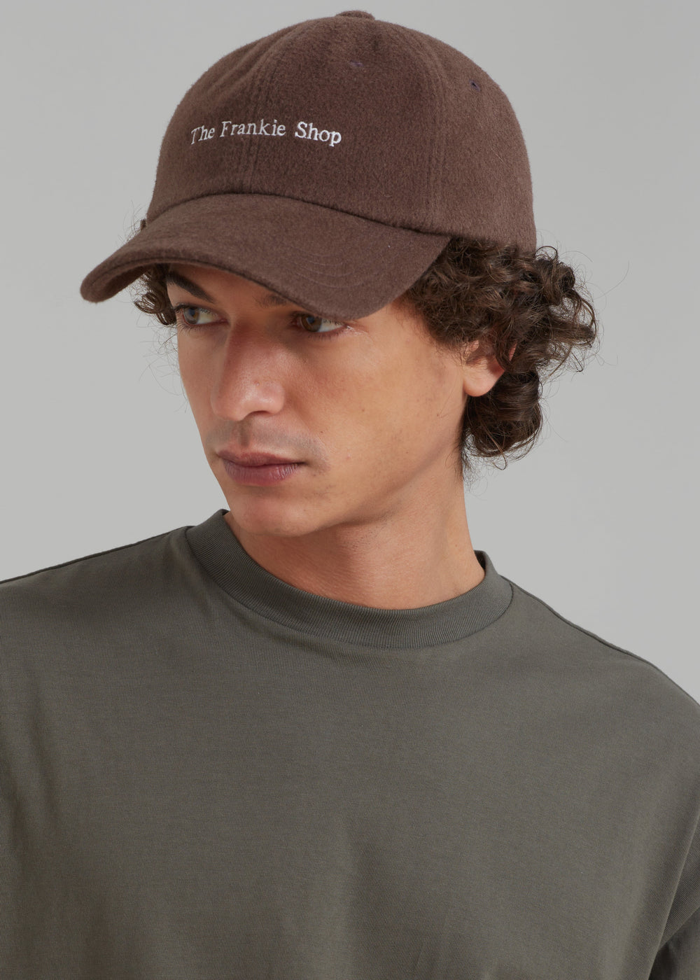 Frankie Wool Baseball Cap - Chocolate - 1