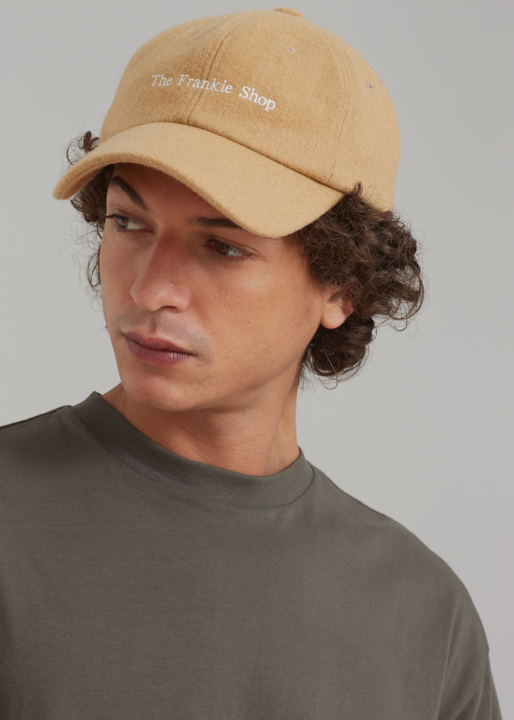 Frankie Wool Baseball Cap - Caramel - 1