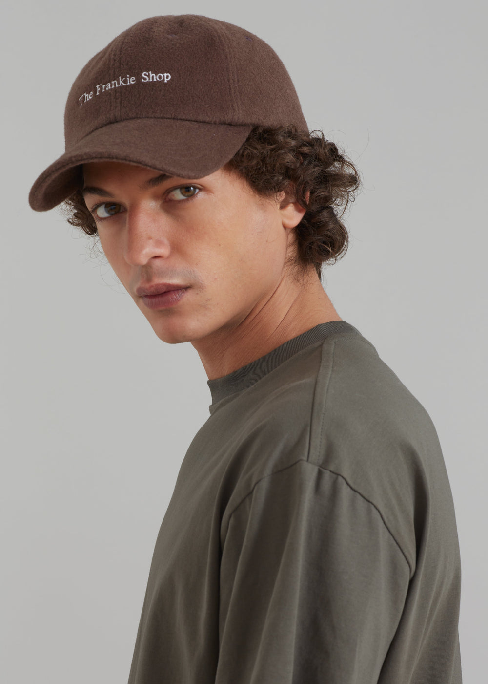 Frankie Wool Baseball Cap - Chocolate