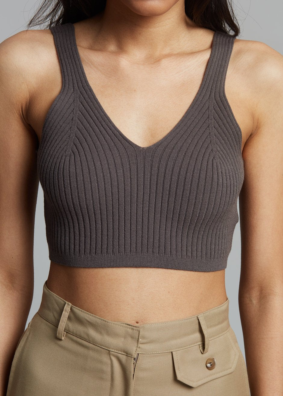 Athena Knit Bralette - Carafe - 5