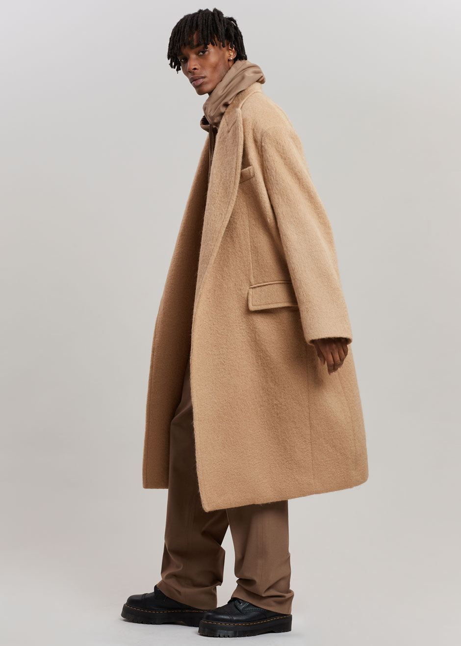 John Oversized Coat - Camel - 13