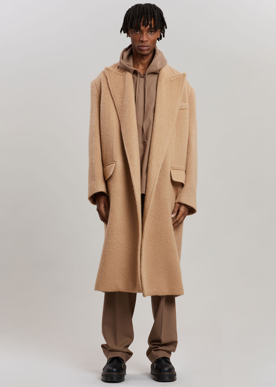 John Oversized Coat - Camel - 13