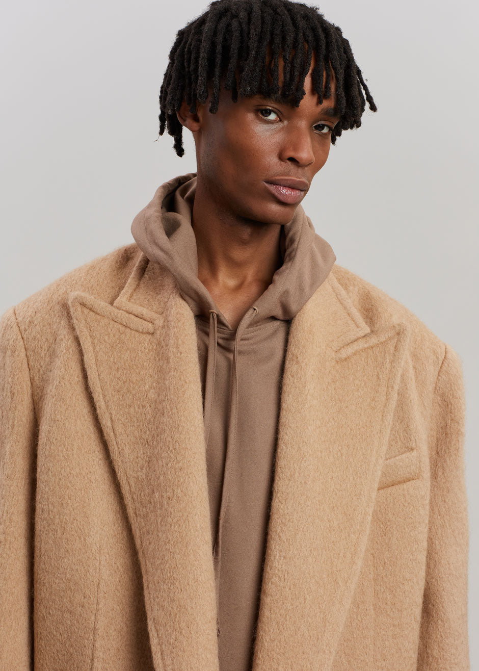 John Oversized Coat - Camel - 14