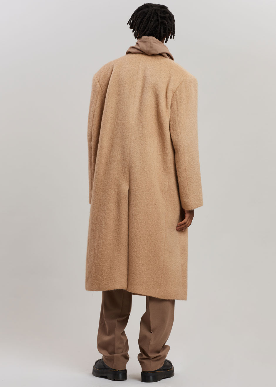 John Oversized Coat - Camel - 17