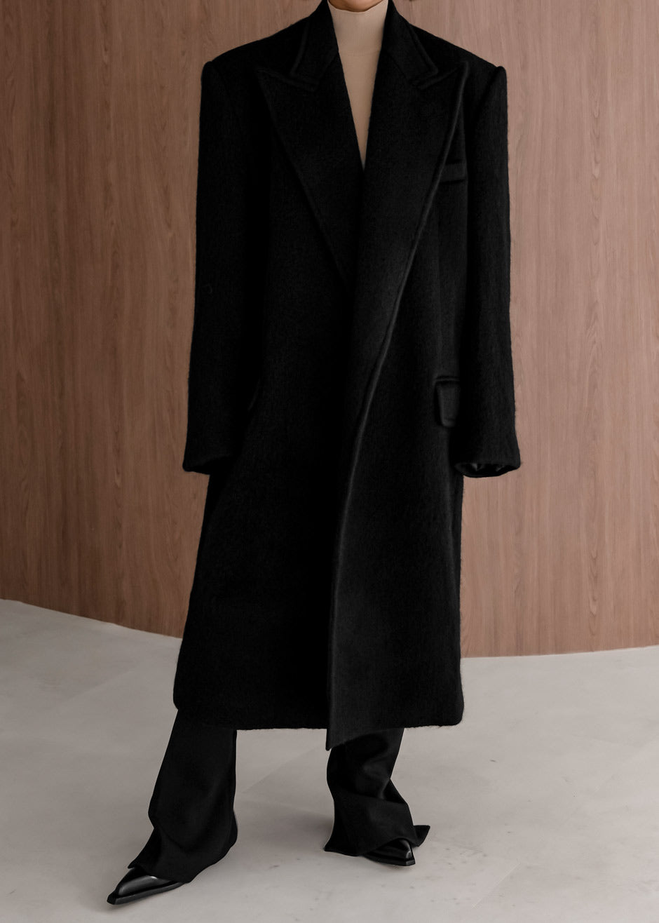 John Oversized Coat - Black - 5