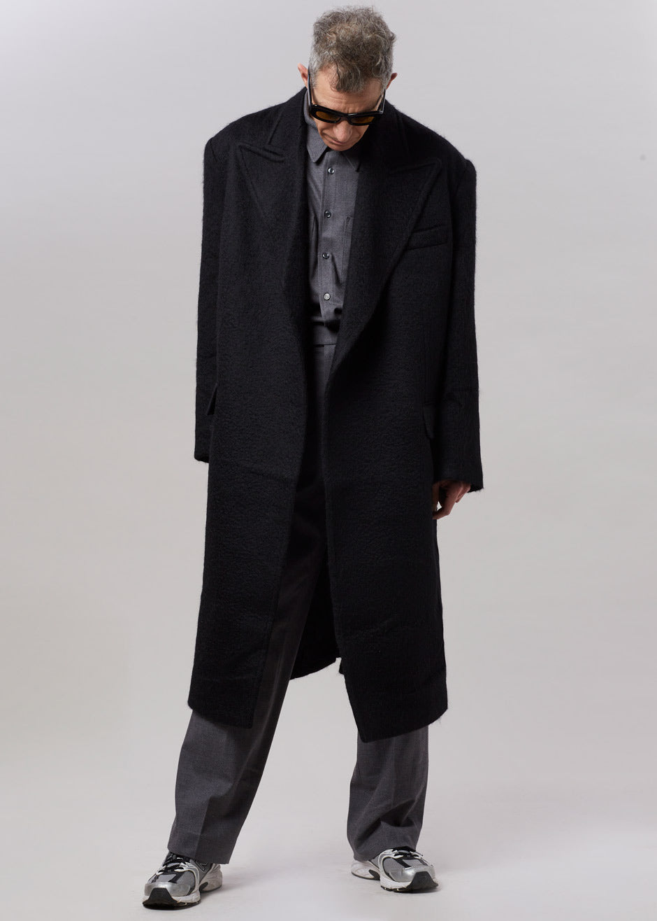John Oversized Coat - Black – The Frankie Shop Europe