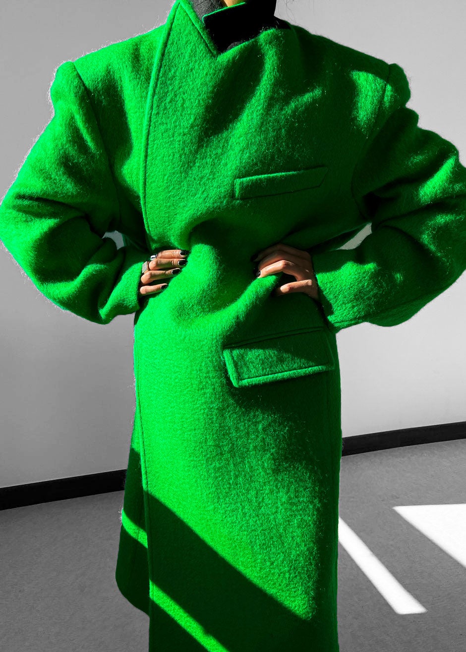John Oversized Coat - Kermit - 1