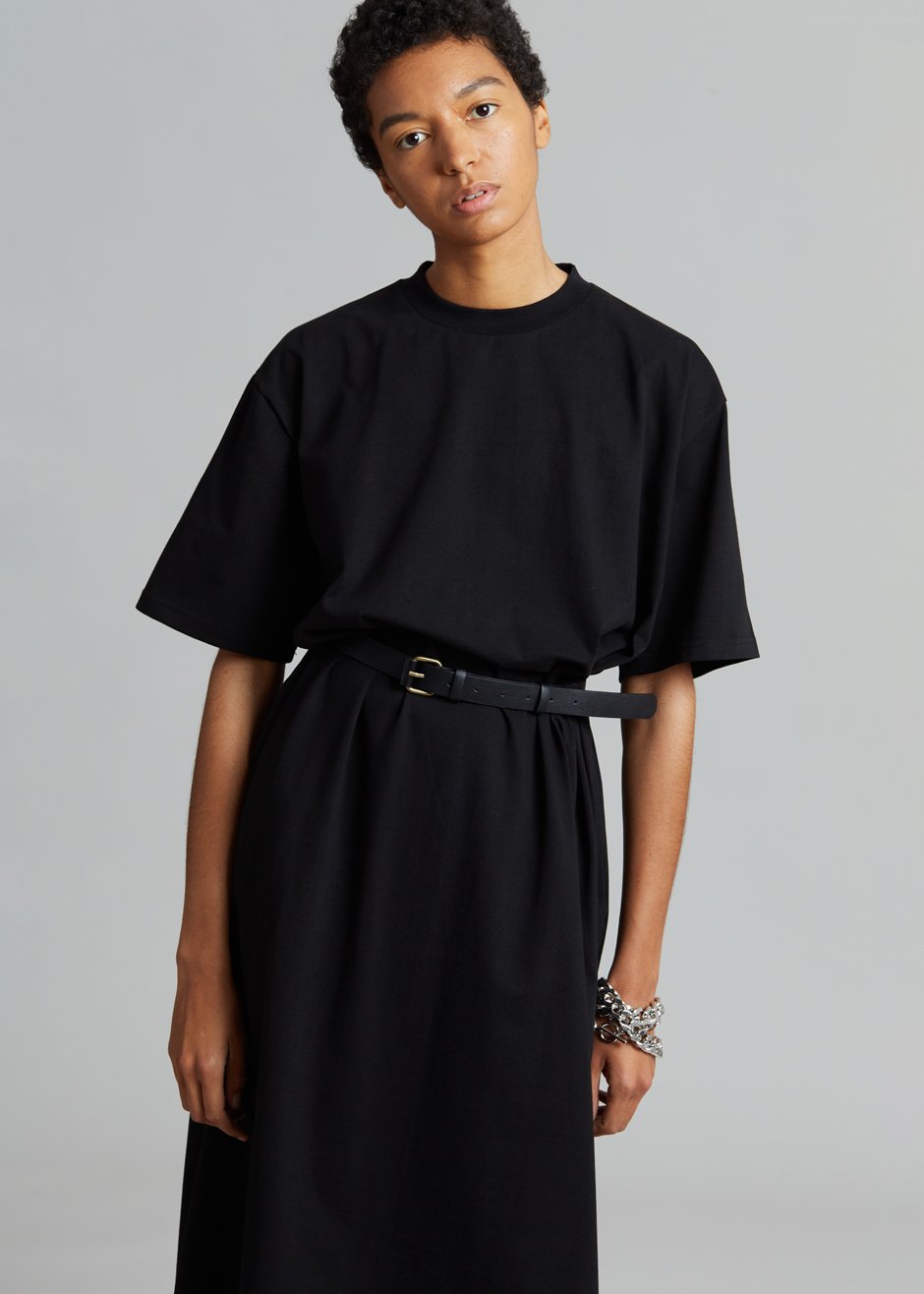 Lou Oversized Tee Dress Black Frankie Shop Europe