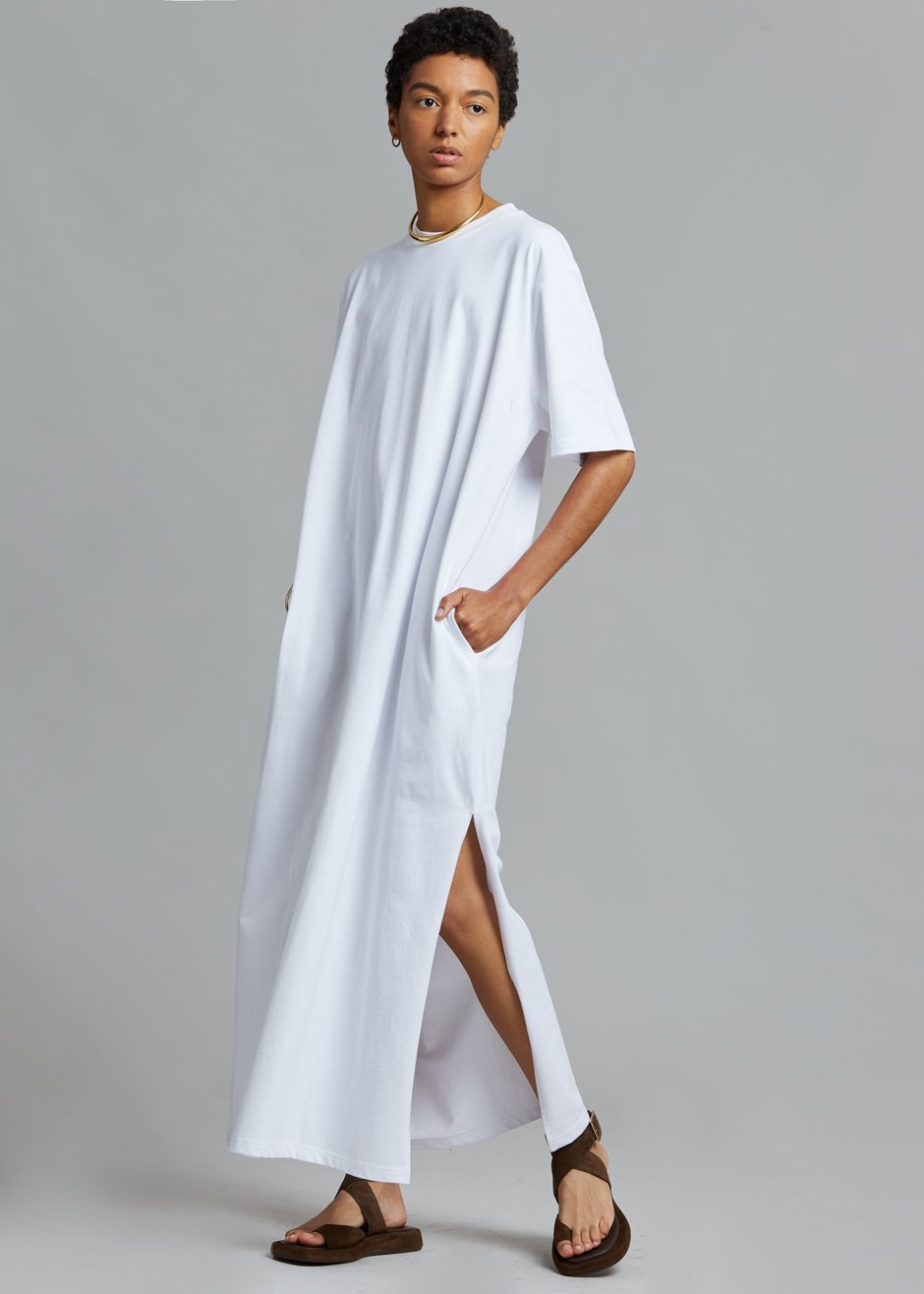 Oversized white tee dress on sale