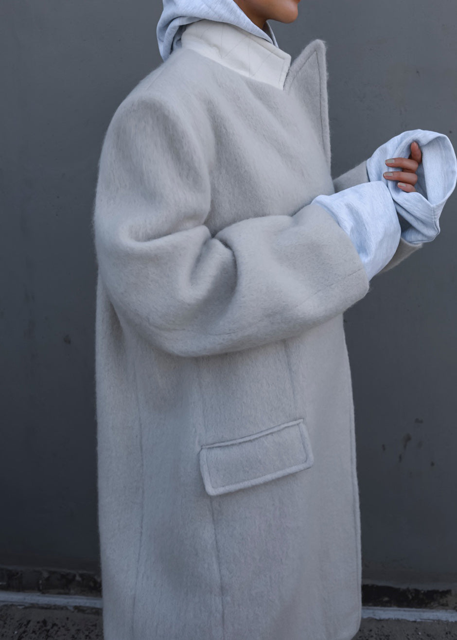 John Oversized Coat - Birch - 1