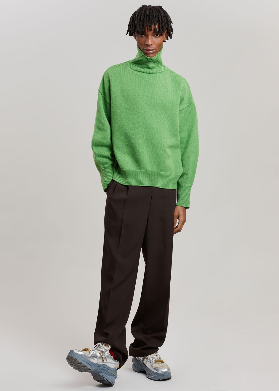Joya Roll Neck Sweater - Kermit - 4 - Joya Roll Neck Sweater - Kermit [gender-male]