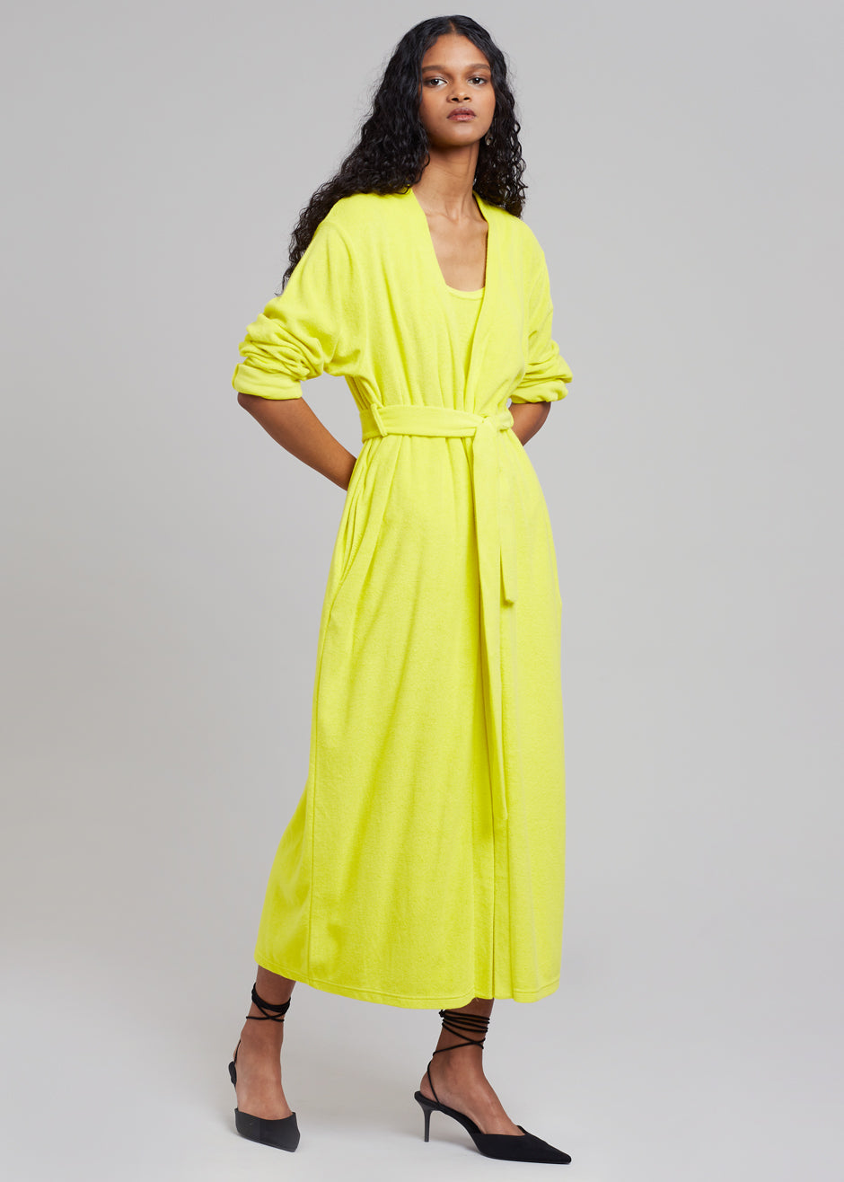 Taka Terry Duster Cardigan - Yellow - 5