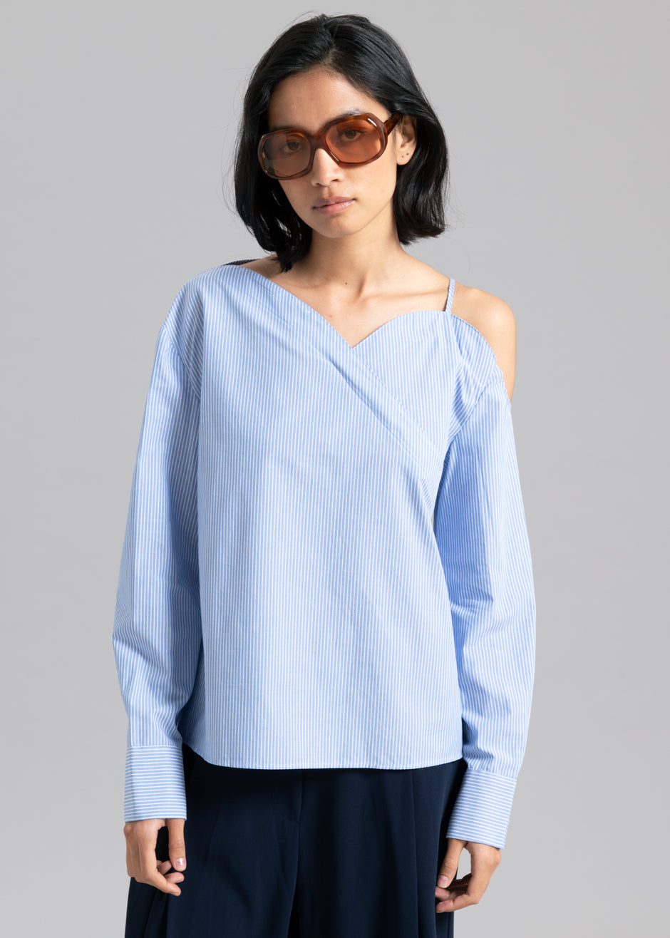 Eliz Shirt - Blue Stripe