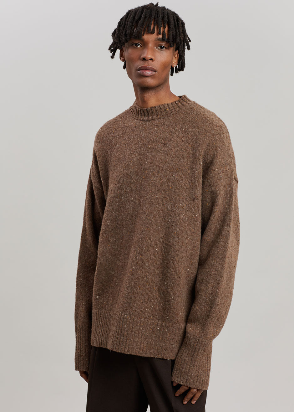 Abel Speckle Sweater - Brown