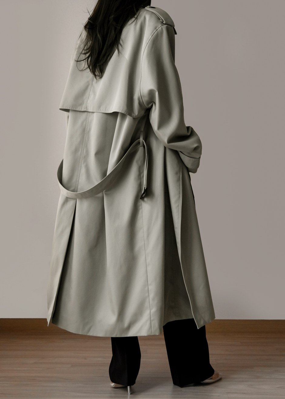 Eugene Trench Coat - Pale Khaki - 14