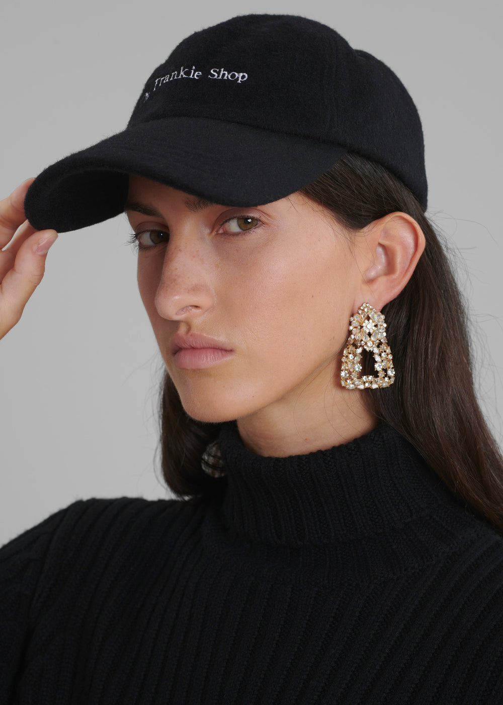 Casquette Frankie en laine - Noir