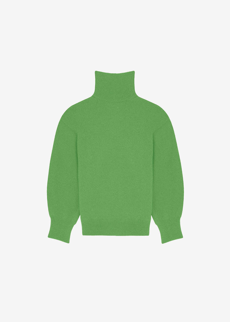 Joya Roll Neck Sweater - Kermit - 14